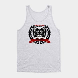 Papillon Dog Breed Paw State University Crest ( Puppies Rule! ) Tank Top